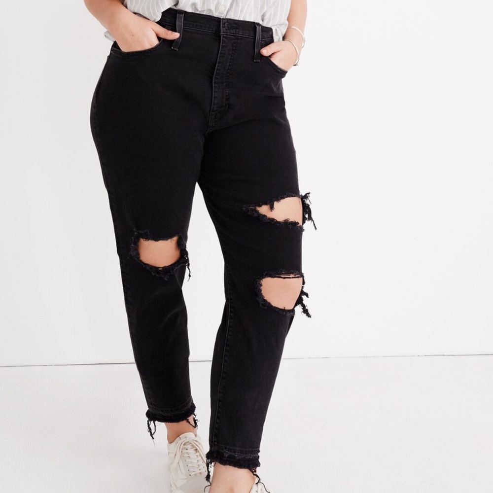 Madewell The Momjean Knee-Rip Edition